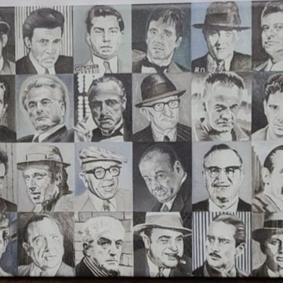 Famous Gangsters Small Canvas Art - Picture 1 of 2